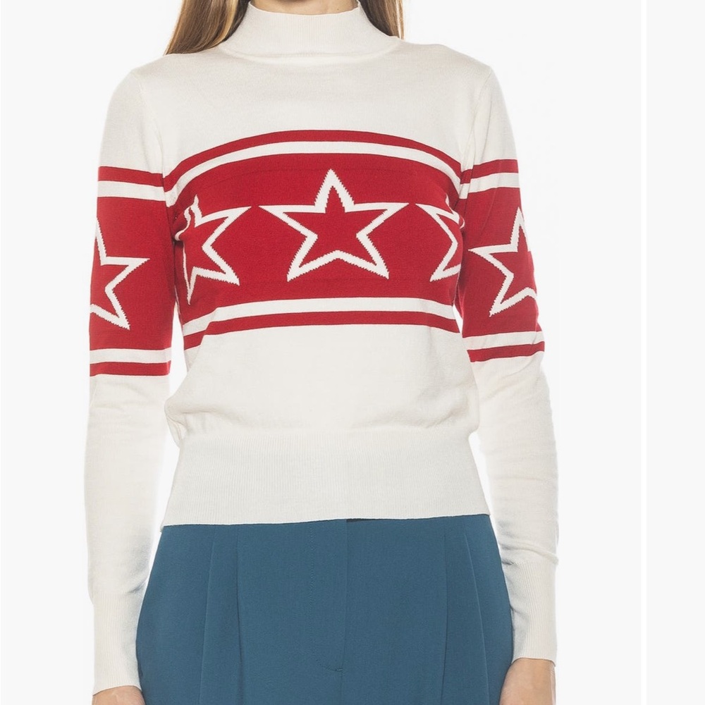 Lisa star mock neck sweater